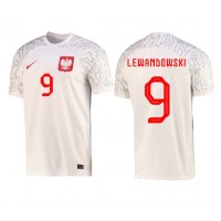 Camisa de time de futebol Polônia Robert Lewandowski #9 Replicas 1º Equipamento Mundo 2022 Manga Curta